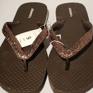 Xhilaration Ladies Sparkle Flip Flops